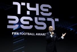 Gianni Infantino, presidente de FIFA, en la gala de los premios The Best 2025