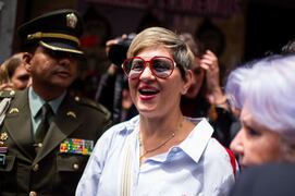 Verónica Alcocer, primera dama de la Nación, el 7 de junio de 2023, en Bogotá