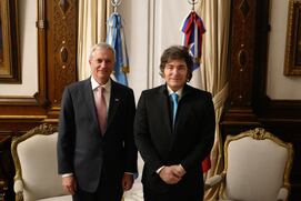 Javier Milei y José Kast en Argentina.