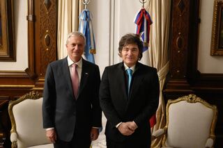 Javier Milei y José Kast en Argentina.