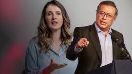 Paloma Valencia, senadora, y Gustavo Petro, presidente de Colombia
